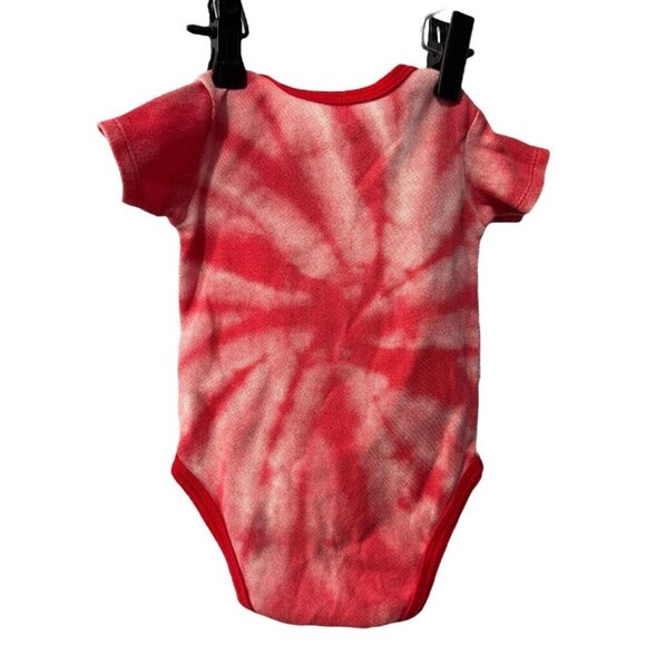 Infant red tie die New York Rangers Hockey Jersey Bodysuit - Picture 2 of 3